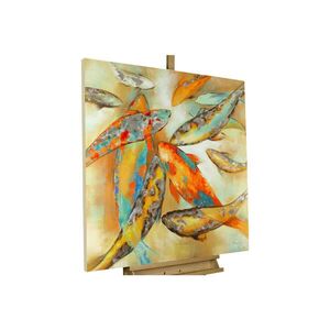 KUNSTLOFT RUČNĚ MALOVANÝ AKRYLOVÝ OBRAZ ŽLUTÝ, 80/80 CM obraz