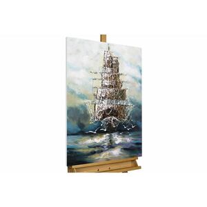 KUNSTLOFT RUČNĚ MALOVANÝ AKRYLOVÝ OBRAZ MODRÝ, 60/90 CM obraz