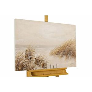 KUNSTLOFT RUČNĚ MALOVANÝ AKRYLOVÝ OBRAZ BÉŽOVÝ, 90/60 CM obraz