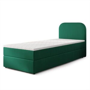 MASSENO AMERICKÁ POSTEL CERIA 90x200 cm, s matrací a úložným prostorem, KRONOS 19, Flaschengrün obraz