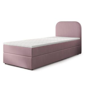 MASSENO AMERICKÁ POSTEL CERIA 100x200 cm, s matrací a úložným prostorem, KRONOS 27, Puderrosa obraz