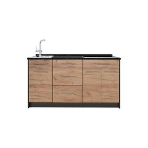 Vicco KUCHYŇSKÝ BLOK Fame-Line, Zlatý mocný dub/Antracit, 150 cm, PD Antracit obraz