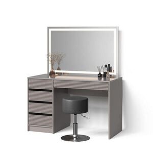 Livinity® TOALETNÍ STOLEK Imola Kašmír se zrcadlem LED a stoličkou obraz