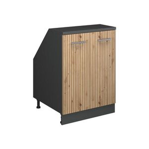 Vicco ŠIKMÁ SKŘÍŇ Rion Řemeslný dub 60 x 81.6 cm se 2 dveřmi, korpus skříně hloubka 60 cm obraz