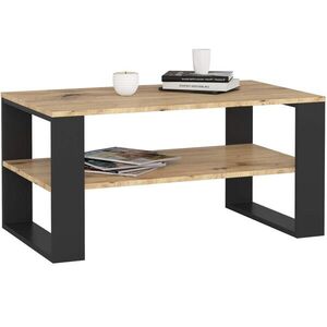 RAUMHIRSCH FURNITURE KONZOLOVÝ STOLEK dub Artisan, černý 45/92/53 obraz