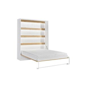 Kaiser Möbel SKLÁPĚCÍ POSTEL Perfekt 160x200 vertikální s matrací Dub + Černá obraz
