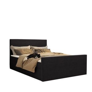 Kaiser Möbel KONTINENTÁLNÍ POSTEL s úložným prostorem a topperem VIESTA tkanina Poso Černá 160x200 cm H2-Pocket obraz