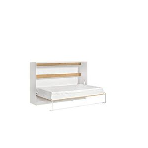 Kaiser Möbel SKLÁPĚCÍ POSTEL Perfekt 120x200 horizontální s matrací Dub + Bílá obraz