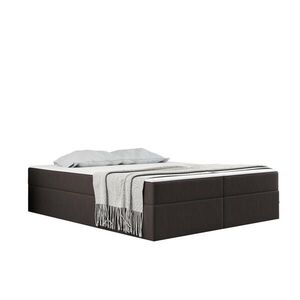 Kaiser Möbel KONTINENTÁLNÍ POSTEL s úložným prostorem, matrací a topperem Ruben Studená hnědá 180x200 cm H2-Pocket obraz