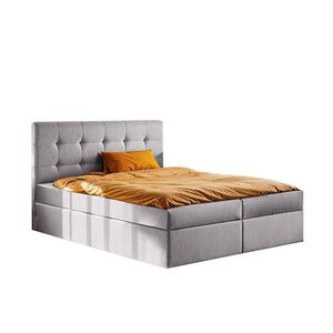 Kaiser Möbel KONTINENTÁLNÍ POSTEL s matrací a úložným prostorem LUDANO tkanina Soro Šedá 160x200 cm H2-Pocket obraz