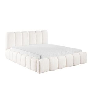 Kaiser Möbel ČALOUNĚNÁ POSTEL s úložným prostorem, žinylková tkanina Catch Me, Krémová, 140x200 cm, MICANDI obraz