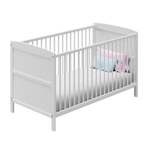 Kids Collective DĚTSKÁ postýlka 70x140 cm s matrací v bílé barvě obraz