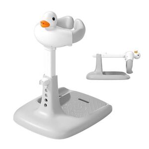Relaxdays STOJAN Bílá Šedá Oranžová do sprchy pro dítě výškově nastavitelný skládací obraz
