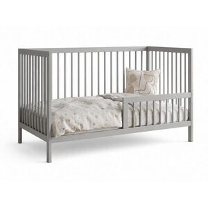 Kids Collective BABYPOSTÝLKA s poloviční boční zábranou 60x120 cm v šedé barvě obraz