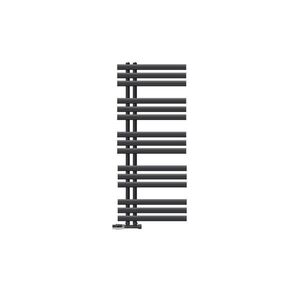 LuxeBath KOUPELNOVÝ radiátor Iron EM 500 x 1200 mm antracitový s rohovým ventilem obraz
