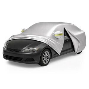 Relaxdays AUTOPLACHTA Stříbrná Outdoor 435-470 cm sedan obraz