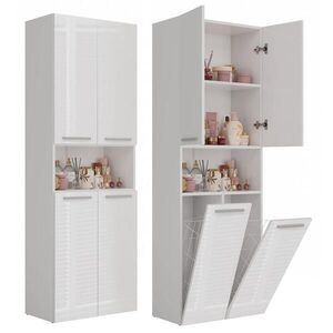 RAUMHIRSCH FURNITURE KOUZELNA SKŘÍŇKA Bílá, lesklá bílá 60/174/30 obraz