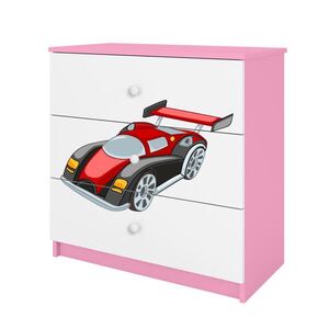 RAUMHIRSCH FURNITURE KOMODA Babydreams Závodní auto 81/81/41 obraz