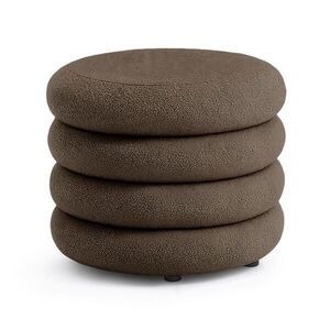 RAUMHIRSCH FURNITURE ČALOUNĚNÁ STOLIČKA s úložným prostorem hnědá obraz