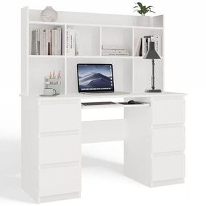 RAUMHIRSCH FURNITURE PSACÍ STŮL Bílý 130/146/51 obraz
