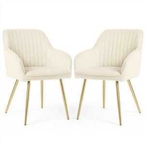 RAUMHIRSCH FURNITURE ČALOUNĚNÁ ŽIDLE, sada 2 ks, kovové nohy zelené, zlaté 54, 5/82/58 obraz