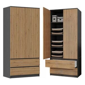 RAUMHIRSCH FURNITURE SKŘÍŇ Anthracit, Artisan 90/180/50 obraz