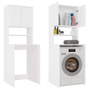 RAUMHIRSCH FURNITURE SKŘÍŇ NA PRAČKU Bílá 64/180/64 obraz
