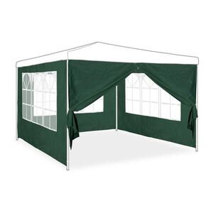 Relaxdays BOČNICE Zelená 4dílná-sada pro altán 2x3 m obraz