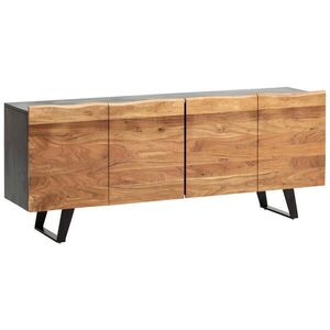 MID.YOU ŠIROKÁ KOMODA, akácie, černá, barvy akácie, 180/75/45 cm obraz