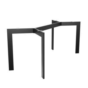 Metalo Pro KOVOVÉ NOHY KE STOLU Barax černá 150/70/72 cm obraz