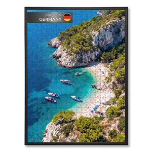 K-Möbel RÁM NA PUZZLE 49, 3/69, 3 cm hliníkový černý obraz