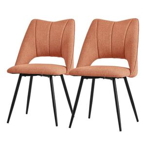 ML-DESIGN JÍDELNÍŽIDLA, SADA 2 KS, oranžový látkový potah obraz