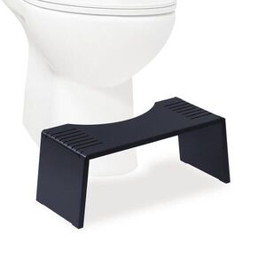 Relaxdays WC-STOLIČKA Černá bambus skládací obraz