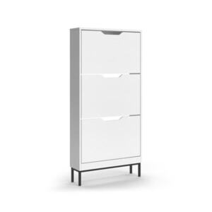 Vicco BOTNÍK NA BOTY Luca, Bílá, 59 x 123 cm se 3 výklopnými přihrádkami obraz