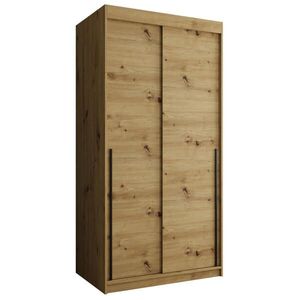 Home Collective ŠATNÍ SKŘÍŇ S POSUVNÝMI DVEŘMI 100 cm šířka, Artisan s černým úchytem obraz