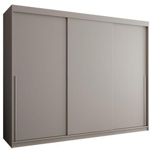 Home Collective ŠATNÍ SKŘÍŇ S POSUVNÝMI DVEŘMI 250 cm šířka, kašmírová se stříbrným úchytem obraz
