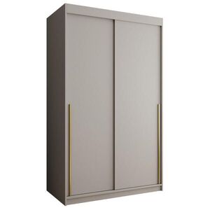 Home Collective ŠATNÍ SKŘÍŇ S POSUVNÝMI DVEŘMI 120 cm šířka, kašmírová se zlatým úchytem obraz