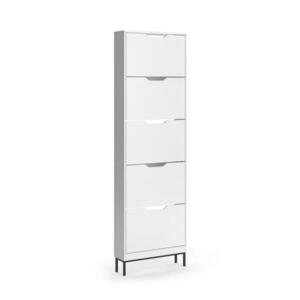 Vicco BOTNÍK NA BOTY Luca, Bílá, 59 x 192 cm s 5 výklopnými přihrádkami obraz