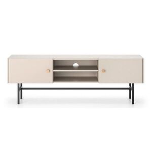 Selsey TV stolek Divenos šedobéžový se zlatými akcenty 155/52/35 cm obraz