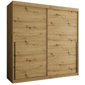Home Collective ŠATNÍ SKŘÍŇ S POSUVNÝMI DVEŘMI 200 cm šířka, Artisan s černým úchytem obraz