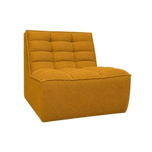 Kaiser Möbel KŘESLO, lounge křeslo, plyšová tkanina Pop, Hořčicová, LAZY obraz