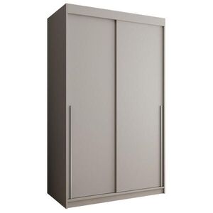 Home Collective ŠATNÍ SKŘÍŇ S POSUVNÝMI DVEŘMI 120 cm šířka, kašmírová se stříbrným úchytem obraz