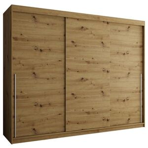 Home Collective ŠATNÍ SKŘÍŇ S POSUVNÝMI DVEŘMI 250 cm šířka, Artisan se stříbrným úchytem obraz