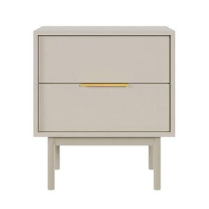 Selsey NOČNÍ STOLEK Viviaro 2 zásuvky kašmír 54 cm obraz