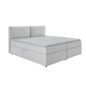 S-Style POSTEL BOXSPRING 200/200 cm Eclipse ze stříbrného mikrovlákna obraz