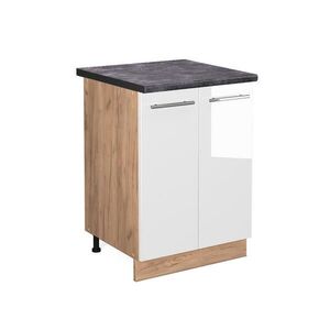 Vicco SPODNÍ SKŘÍŇKA KUCHYŇSKÉ LINKY Fame-Line Bílá vysoký lesk 60 cm , PD Antracit obraz