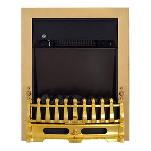 HOMCOM ELEKTRICKÝ KRB Kamna 1000/2000 W Elektrický krb Stojací krb Zlatý obraz