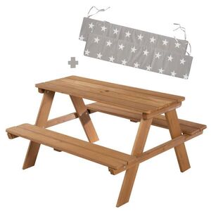 Roba DĚTSKÁ SEDACÍ SOUPRAVA OUTDOOR + teak s polštáři na lavici obraz