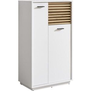 Xora MIDI SKŘÍŇKA, bílá, barvy dubu, 60/106/35 cm obraz