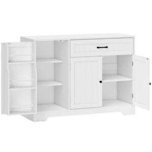 HOMCOM KOMODA MDF bílá obraz